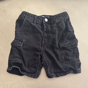 Zara Kids Black Cargo Shorts